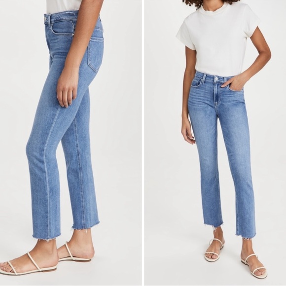 NWT PAIGE Cindy High Rise Ankle Straight Jeans Size 32 - Picture 13 of 14